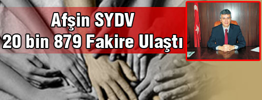 Afşin SYDV 20 bin 879 Fakire Ulaştı